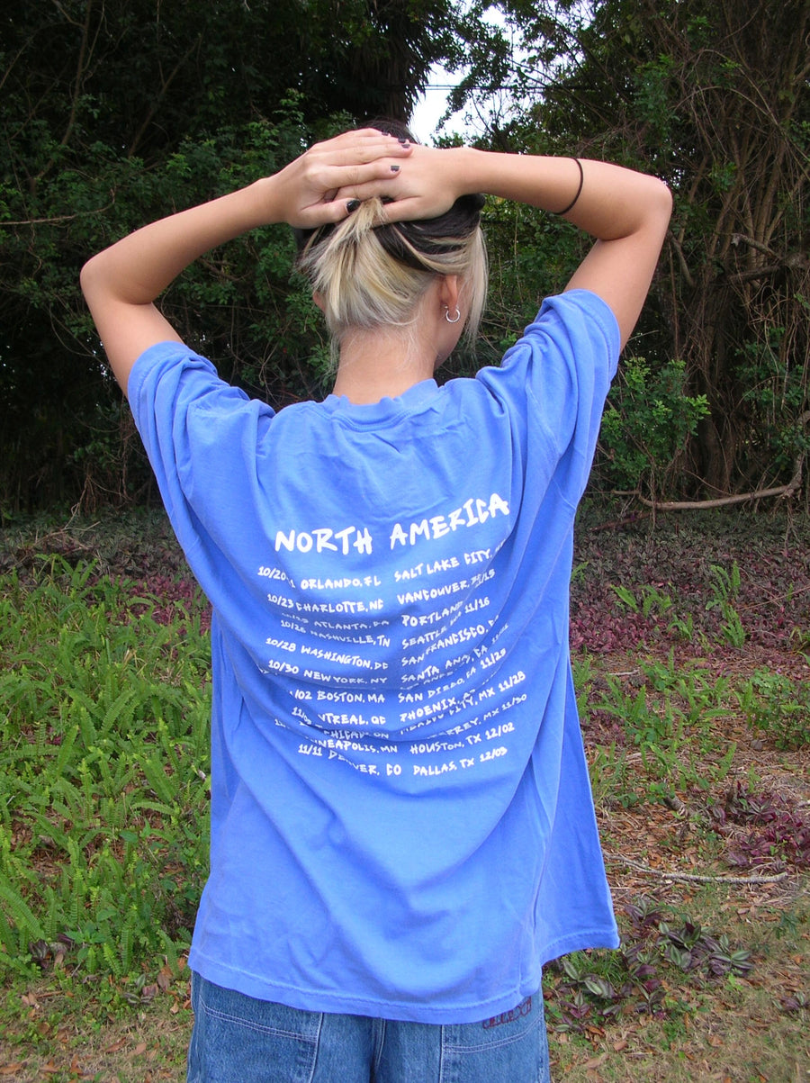 The Misunderstood Tour Shirt (North America Dates) - Cornflower Blue