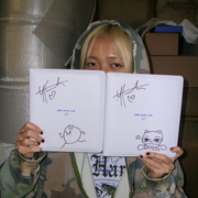 *SIGNED W/ UNIQUE DOODLE* what never lived - Photo Album Binder CD